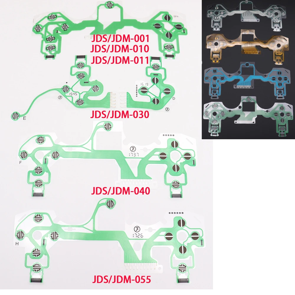 

10PCS for PS4 Controller Conductive Film Keypad flat flex ribbon Cable for PlayStation 4 joypad replacement Parts