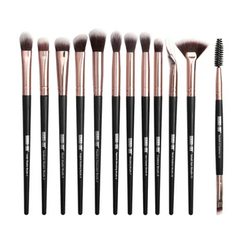 

1 Set of 12PCS Cosmetic Brushes Kit Eyeshadow Brush Fashionable Makeup Tool Multifunctional Makeup Brush Kit Sturdy Cosmetic Bru