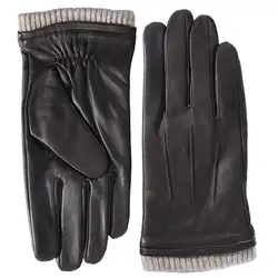 HiMISS унисекс кожаные зимние теплые перчатки с регулируемым ремешком на запястье перчатки для вождения высококачественные перчатки для