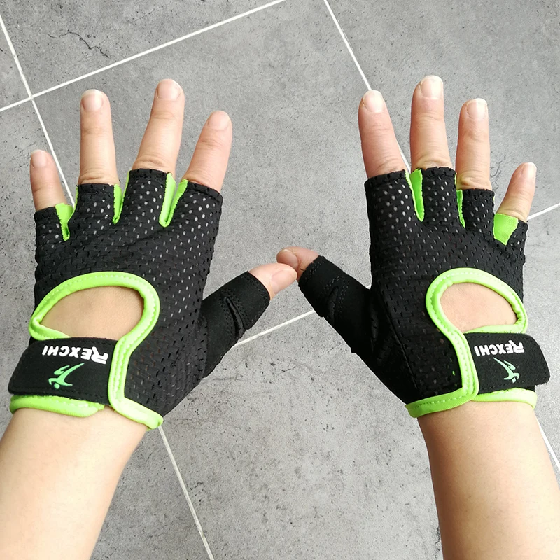 Work out Gym Body Building Fitness Gloves Half Women Men Dumbebell Weight lifting Crossfit Bike Cycling