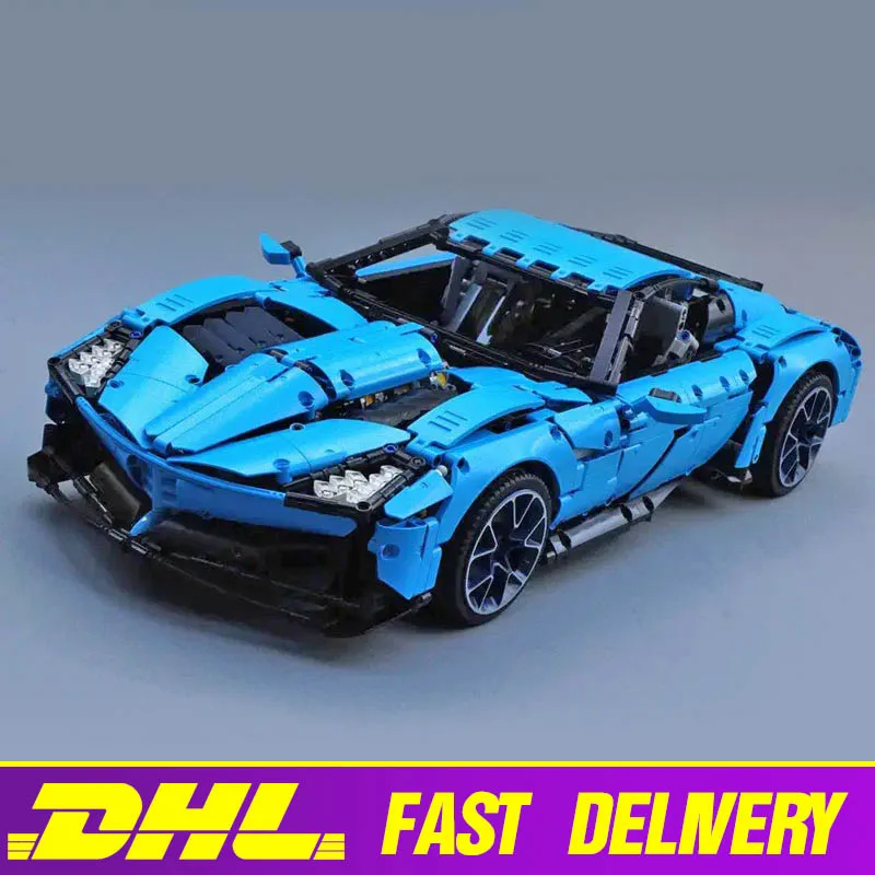 Technic MOC Chevrolets Corvettes Grand Sport Il Toro Azzurro Fit Lepining 31189 строительные блоки для автомобилей