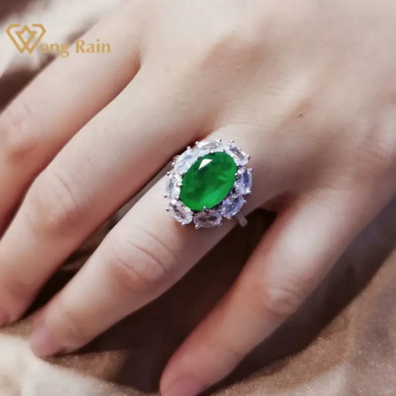 Wong Rain Vintage 925 Sterling Silver Emerald Ruby Citrine Gemstone Engagement Wedding Adjustable Ring Fine Jewelry Wholesale Wong Rain Vintage 925 Sterling Silver Emerald Ruby Citrine Gemstone Engagement Wedding Adjustable Ring Fine Jewelry Wholesale