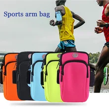 6-inch Running Arm Band Sports Case Unisex Gym Bag  Arm With Mobile Phone Case Universal Breathable Mesh Waterproof Arm Cycling