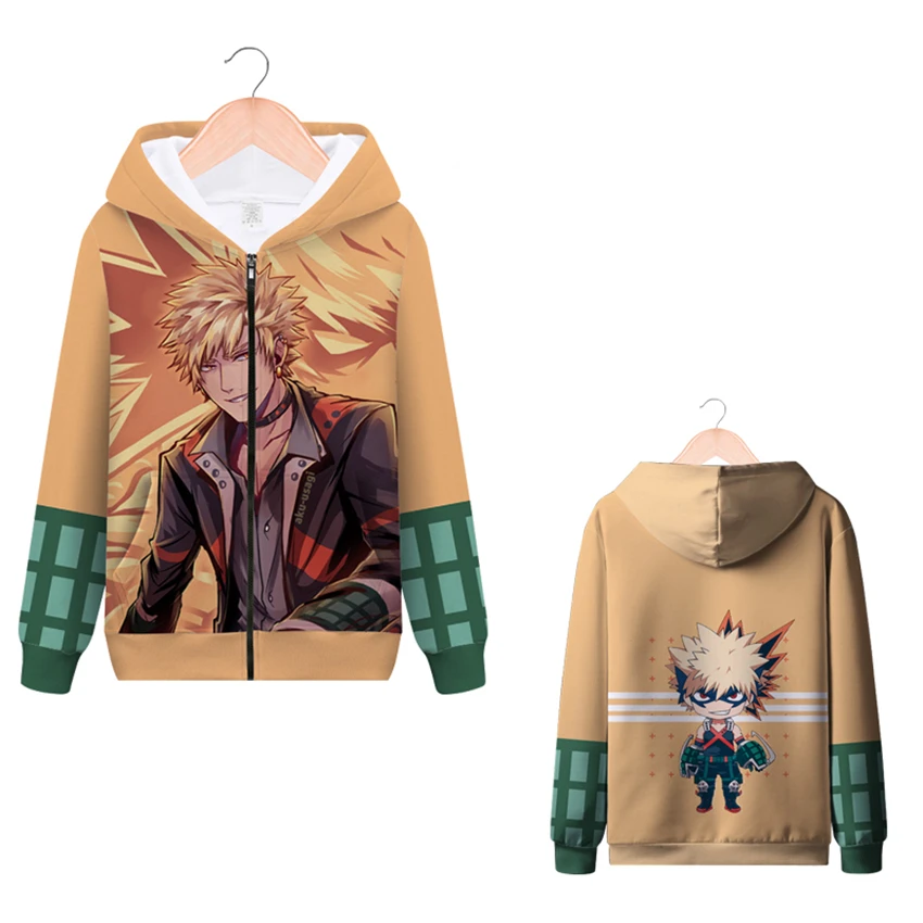Толстовка на молнии «My Boku No Hero Academy Midoriya izku», толстовки с 3D принтом, Мужская одежда, повседневный костюм для косплея, пальто, топы
