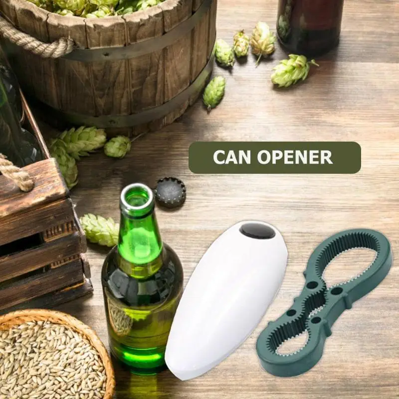 Hands Free One Touch Automatic Electric Jar Can Tin Bottle Opener Kitchen Tools Press The Button And It Opens In Seconds