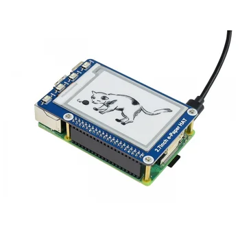 

BlueRaven 2.7inch E-Ink display HAT for Raspberry Pi 2B/3B/3B+/Zero/Zero black/white E-paper SPI Interface Ultra low consumption