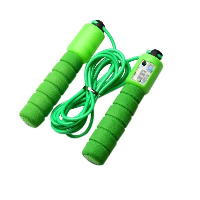 Green Многофункциональные смягчающие накладки для спорта Скакалка со счетчиком профессиональные электронные весы Скакалка шаблон Скакалка фитнес-костюм - Цвет: Green