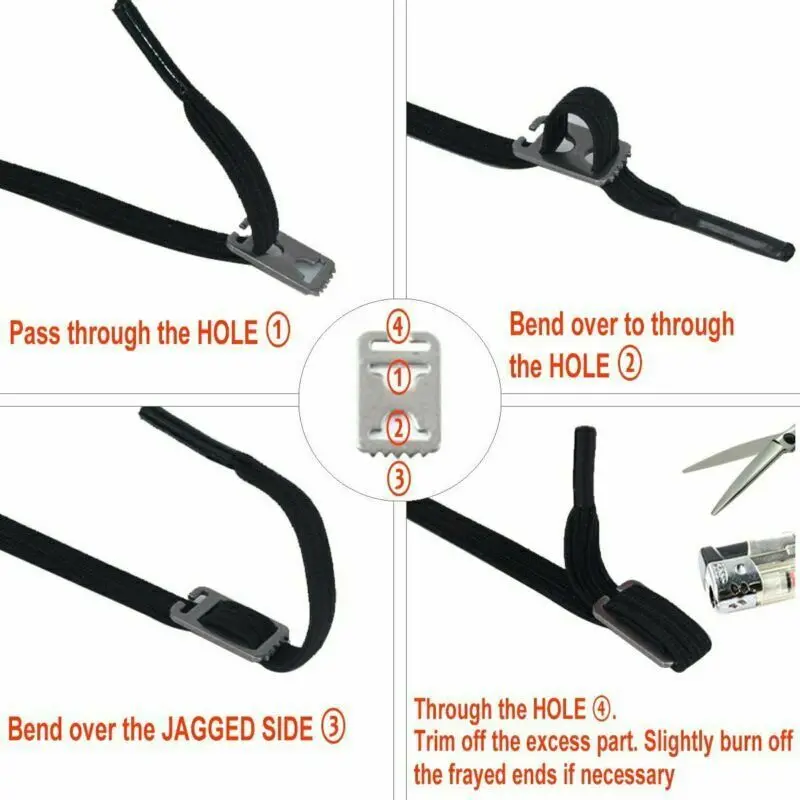 Shoe Lace Buckles 12pcs Metal Lazy Shoe Laces Buckle Convenient Tieless Lace No Need Tie Flat Shoelaces Metal Buckles Fit All Shoelace