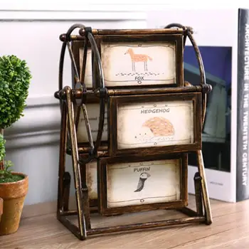 

5 Inch DIY Ferris Wheel Combination Photo Frame Unassembled Detachable Family Photograph Ornament Wedding Picture Home Decor