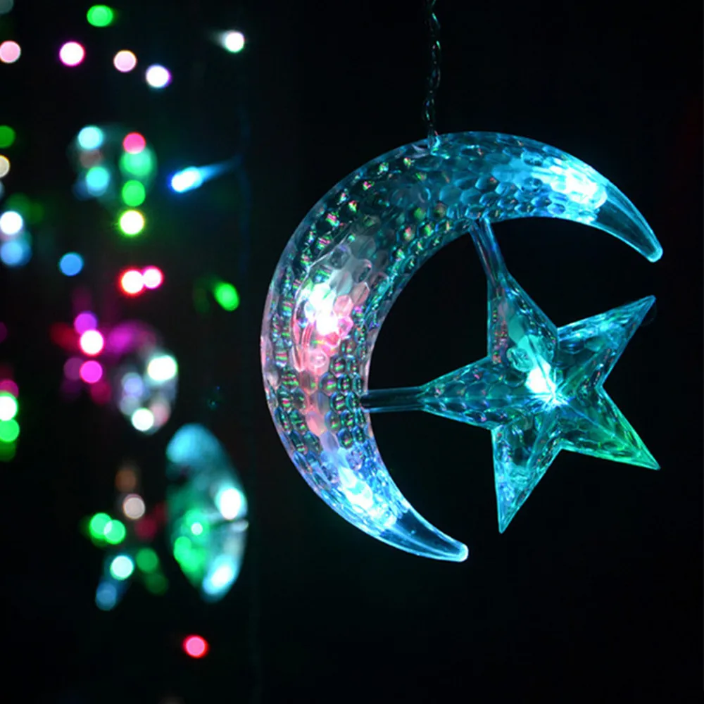 Светодиодный светильник для занавесок со звездами, светильник для занавесок на окно, гирлянда, светильник светодиодный светильник, гирлянда, уличная гирлянда, Новогодняя гирлянда