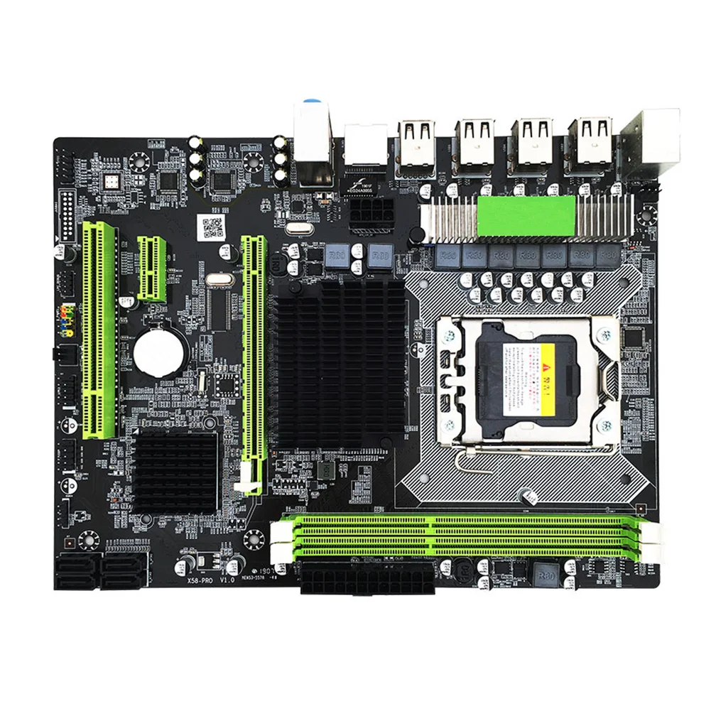 Accessories DDR3 Memory LGA 1366 Stable For Intel X58 Socket Replacement SATAII CPU Motherboard Desktop Computer 2