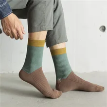 Модные мужские носки 5 пар осень зима новые носки модные Универсальные дышащие эластичные короткие мужские носки