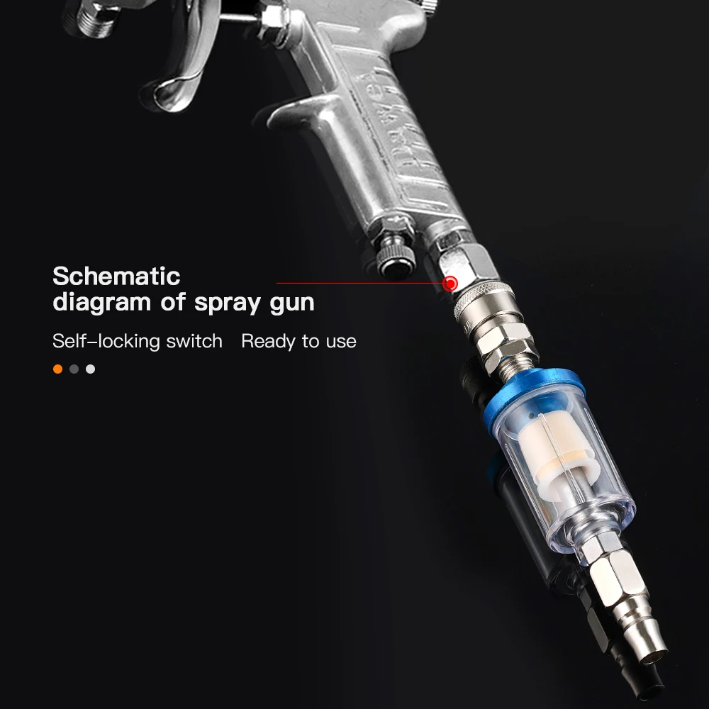 Vastar Pneumatic Paint Spray Gun Water Oil Separator Air Filter Moisture Trap With Compressor