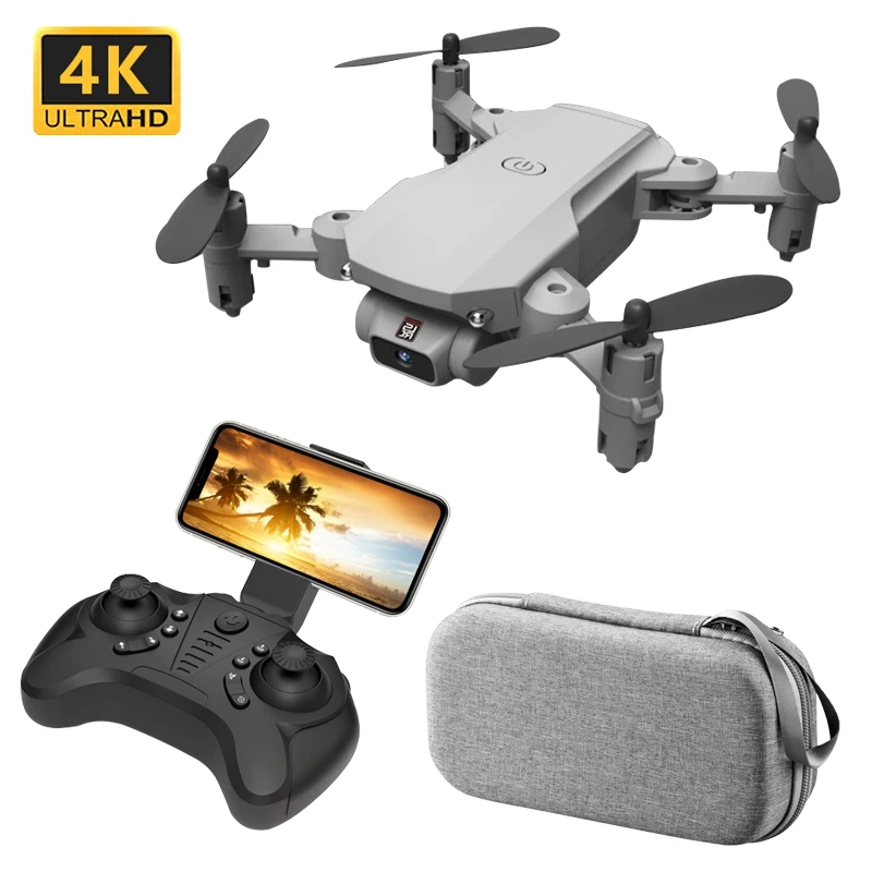 Карманный Дрон с HD камерой светодиодный фонарь LS MIN Квадрокоптер 5. Mp/4K режим