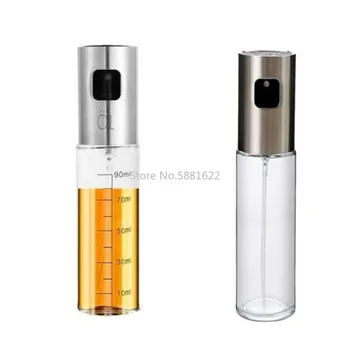 

1PCS Kitchen Baking Glass Olive Oil Sprayer Oil Spray Empty Bottle Vinegar Bottle Oil Dispenser Cooking Salad BBQ