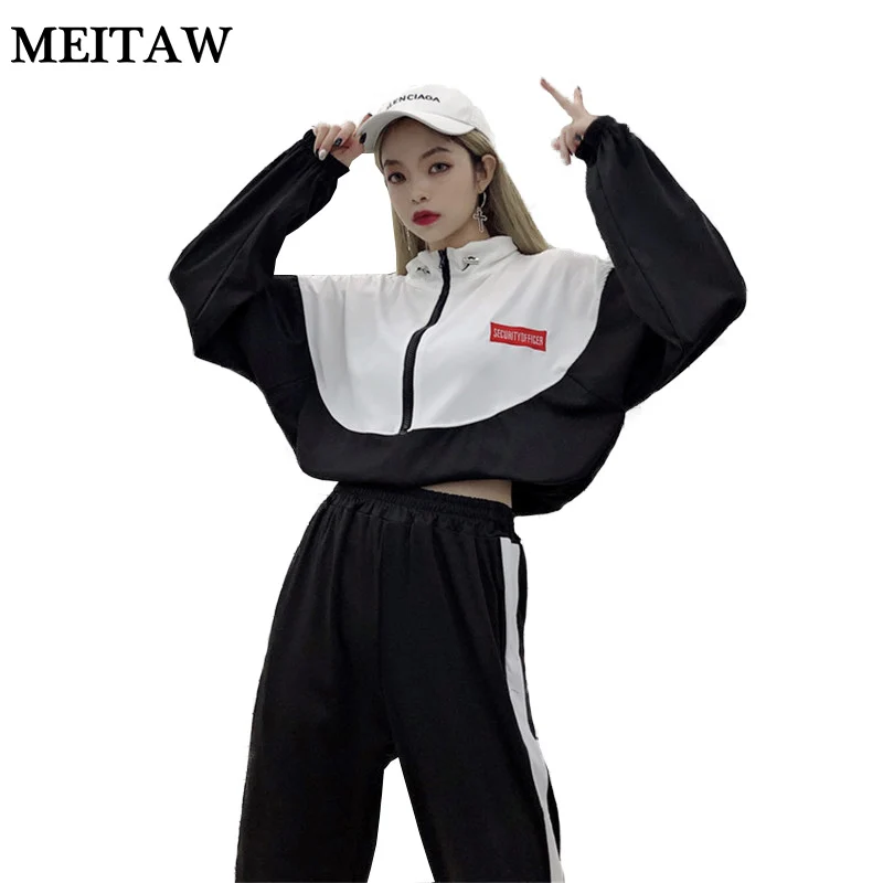 2019 осенний комплект из двух предметов Костюмы Для женщин спортивный костюм