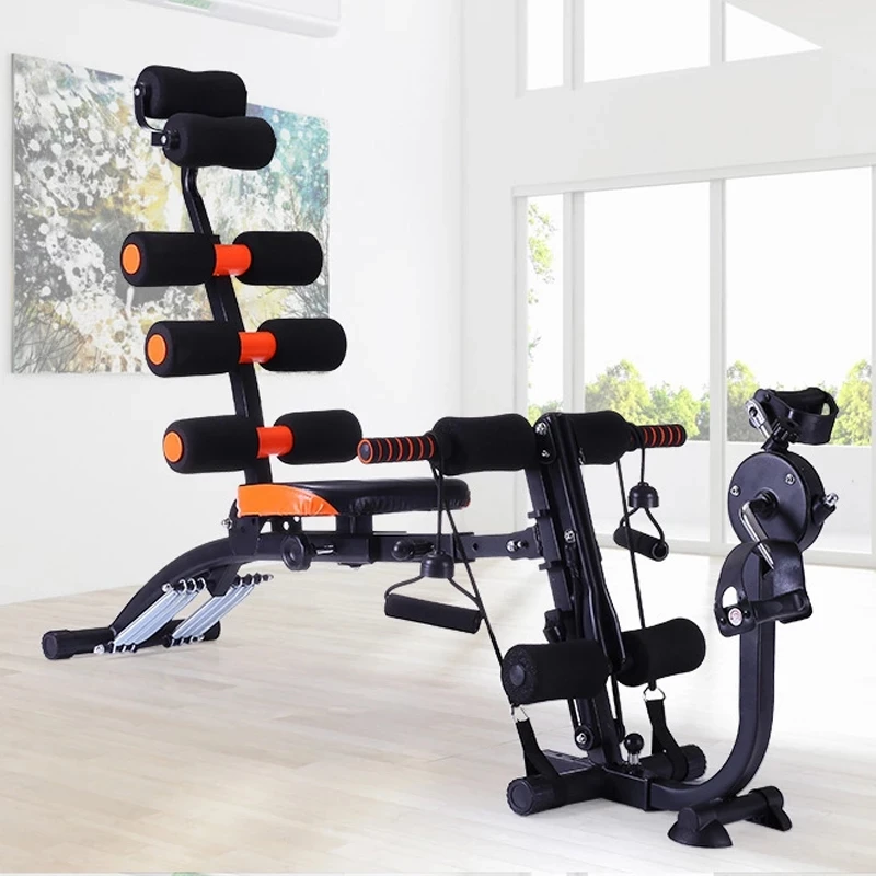Exercise Abdominal Muscles 6 In 1 Assist Device Multifunctional Sit-Up Aid Fitness Equipment Home Supine Plank Abdomen Machine