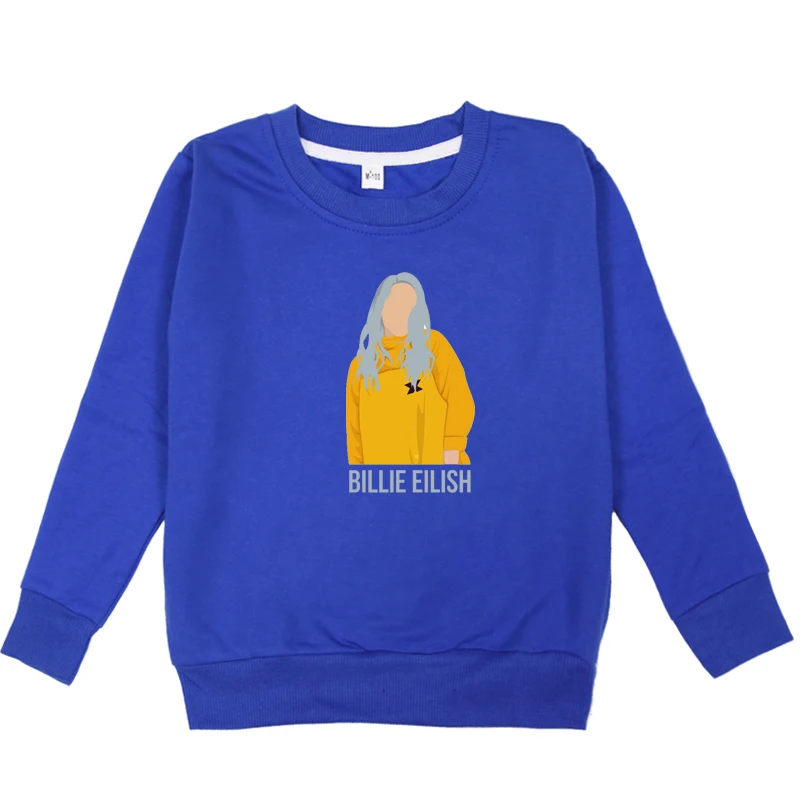 Fashion Billie Eilish T-shirts Kids Clothes Winter Autumn Hoodie Children Sweatshirts for Baby Boys Girls Long Sleeves hoodie