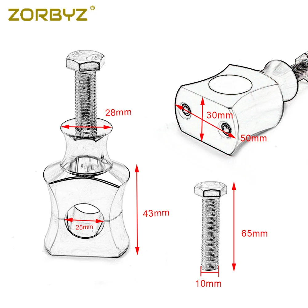 ZORBYZ мотоцикл хром руль 7/" коротышка стояки зажим для Harley Cruisers Bobber Chopper ATV
