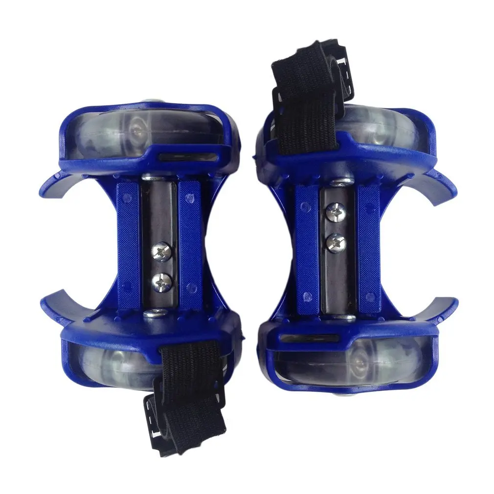 

3-Colors Colorful Flashing Roller Whirlwind Pulley Flash Wheels Heel Roller Adjustable Simply Roller Skating Shoes kids Adult