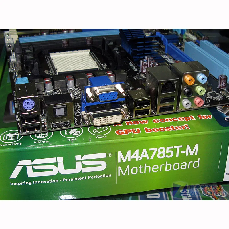 Для AMD 785G ASUS M4A785T-M материнская плата Socket AM3 DDR3 16GB M4A785T M системная плата uATX настольная материнская плата USB 2,0 SATA II б/у