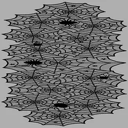 183*46 см черный Хэллоуин паук кружевная скатерть полиэстер скатерть вечерние творческие украшения поставки