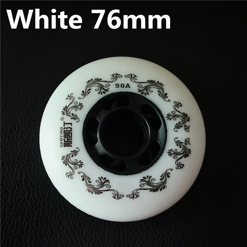 White 76mm Only Знаменитое катание 3rd 90A белый желтый 72 мм 76 мм 80 мм роликовые ролики для роликовых коньков Rodas для Ролики SEBA hv HL HIGH KSJ IGOR WFSC 4 шт./лот - Цвет: White 76mm Only