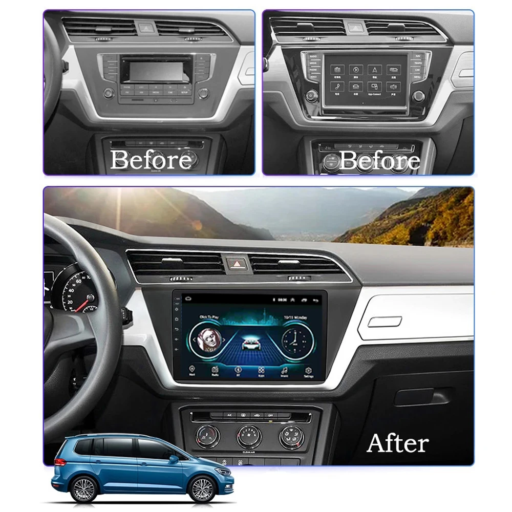 Автомагнитола для tiguan L 2017 2018 мультимедийная система DVD GPS SWC камера заднего вида Wi