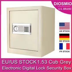 DIOSMIO – coffret de sécurité gris Cub 1.53, boîtier de sécurité électronique numérique avec clavier, indicateur LED, étanche et ignifuge ue/US 