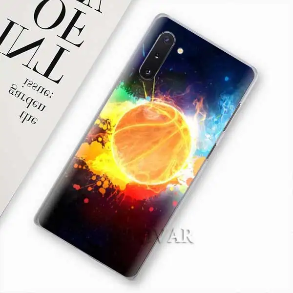 003 Баскетбольные черные чехлы для телефонов samsung Galaxy Note 10 S10 Plus 5G S10e A30 A40 A50 A60 A70 M40 жесткий чехол - Цвет: 003