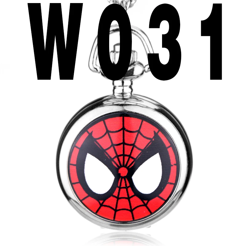 Marvel DC супергерой карманные часы ювелирные изделия из сплава Капитан Америка бетмен И Дедпул Железный человек Человек-паук часы для фанатов подарок