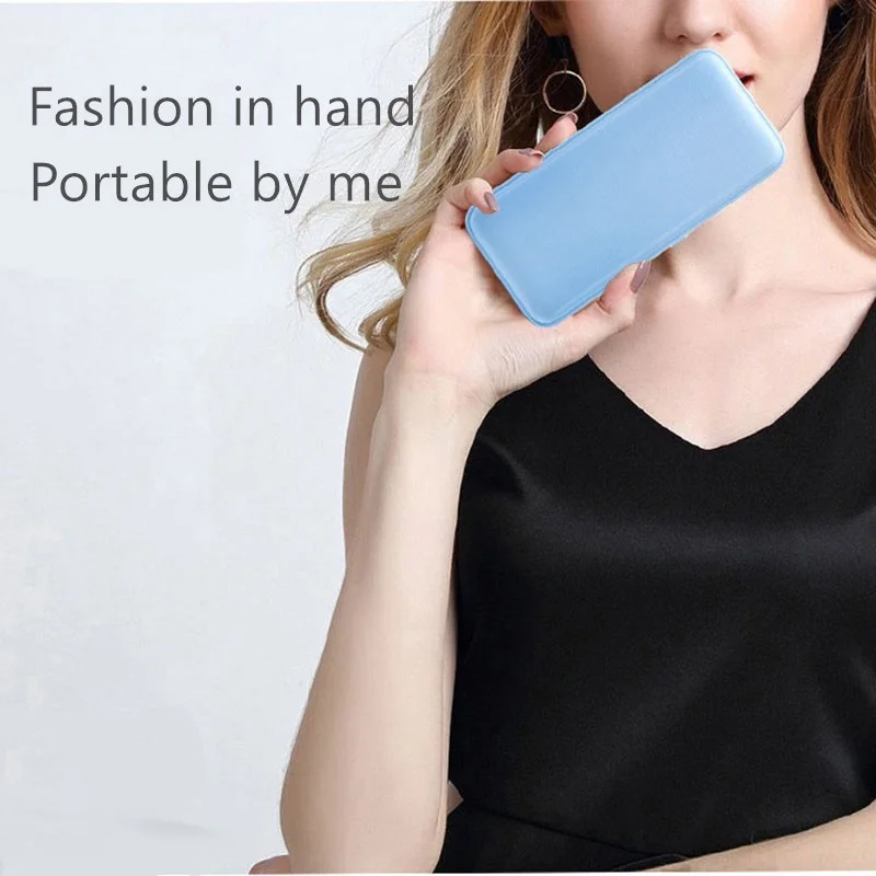 Портативное зарядное устройство 10000mah power Bank Dual-USB PoverBank Внешняя батарея быстрая для Xiaomi Mi iPhone светодиодные лампы