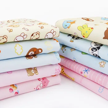 

180cmx100cm Cotton Fabric kid Diaper pad waterproof Breathable Dress Material DIY for Making Clothes Table Cotton Fabric Cloth
