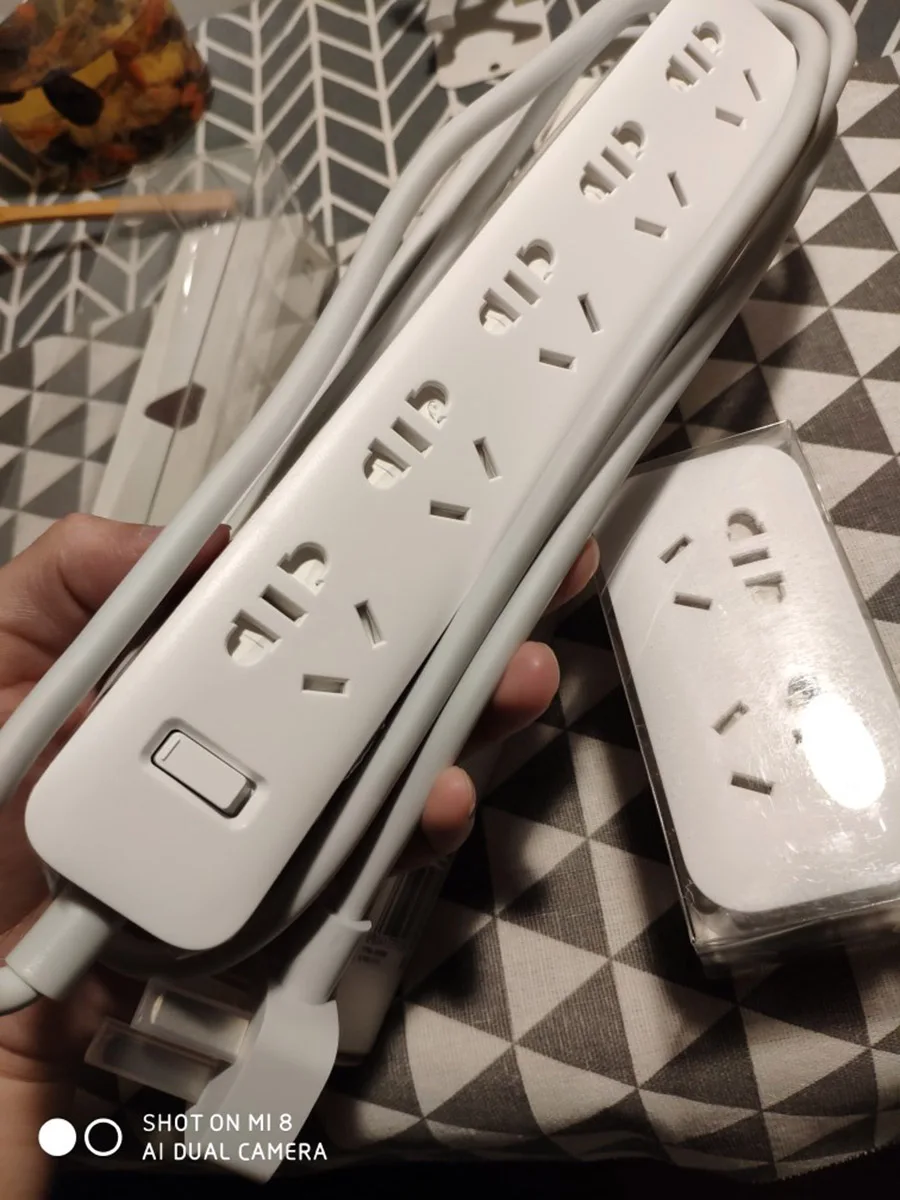100% Original Xiaomi Power Socket Plug Strip, 5 Smart Intelligent Safety Electrical Plug Socket Adapter have EU UK adapter (8)