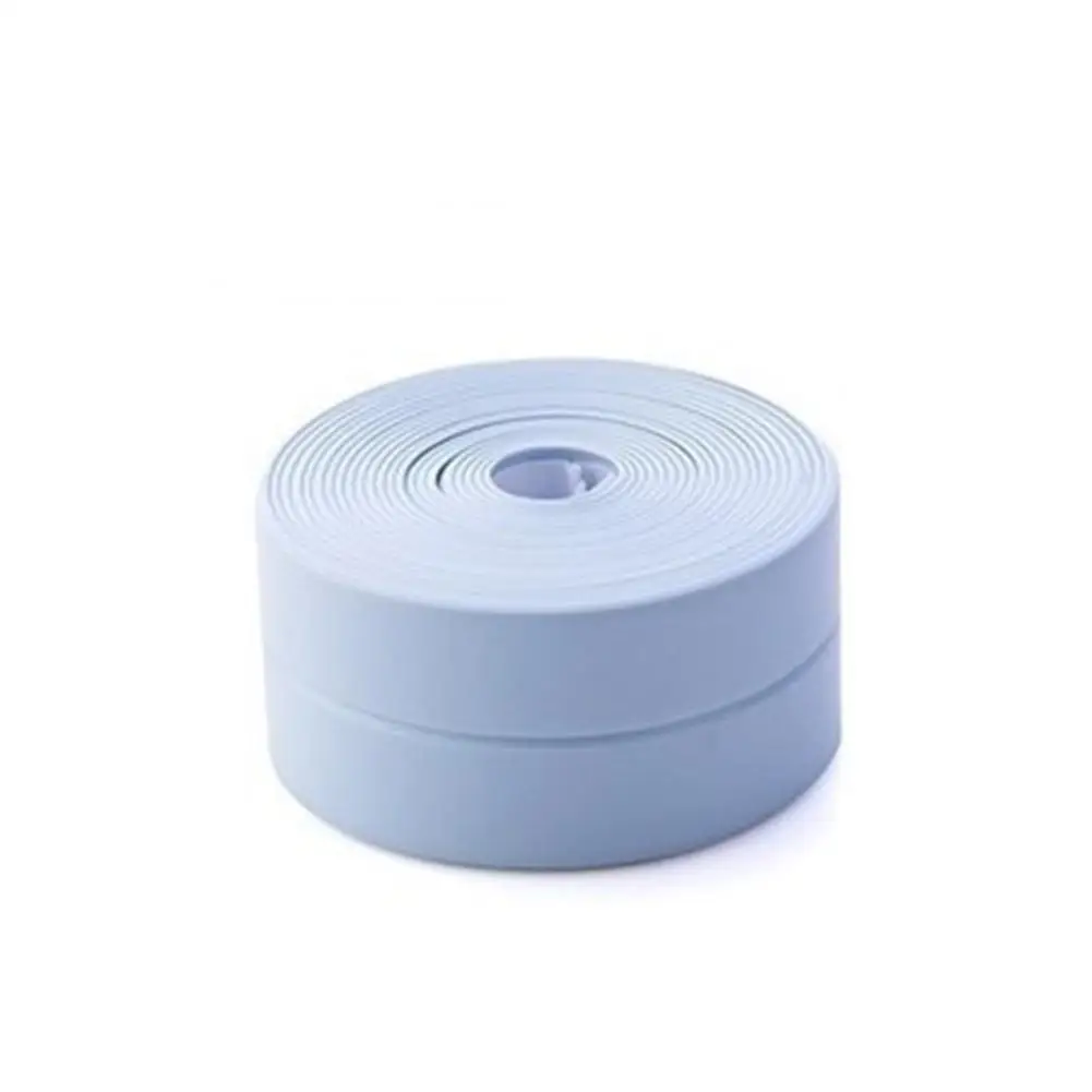 1 рулон 3,2 м X 2,2 см ПВХ для ванной стены уплотнительная лента Водонепроницаемая самоклеющаяся лента кухонная раковина краевое уплотнение лента - Цвет: blue