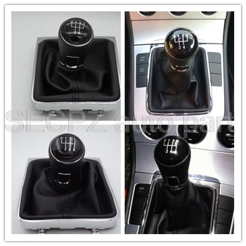 

New Car Gear Shift Knob With Black Collar Boot Cover for Volkswagen VW Passat B7 2011 2012 2013 2014 2015 Car Styling 5/6 Speed