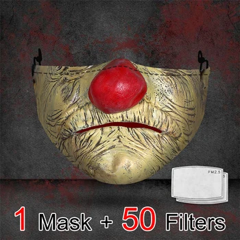 

Cosplay Print Face Masks Fashion Washable Halloween Mouth Mask Festival Party Face Cover Funny