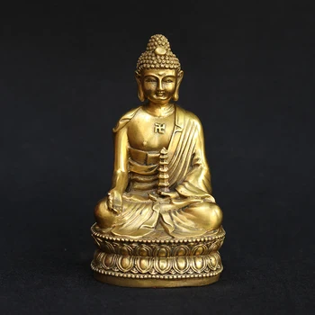

Brass Big day Tathagata Buddha Buddha Treasures Buddha Antique Antique Home Bronze Ornaments