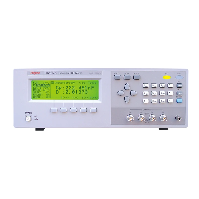 

TH2817A RLC Meter Digital LCR Tester with Test Frequency from 50Hz to 100kHz