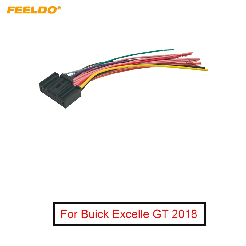 

FEELDO 1PC Car Audio Radio Wiring Harness Adapter For Buick Excelle GT 2018 Stereo CD/DVD Wire Convert Cable #FD6124