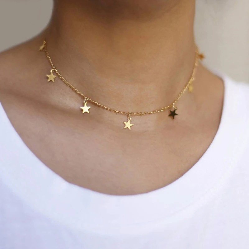 Fashion Star Pendant Clavicle Chain 