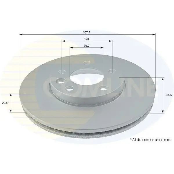 Диск тормозной COMLINE ADC1451V