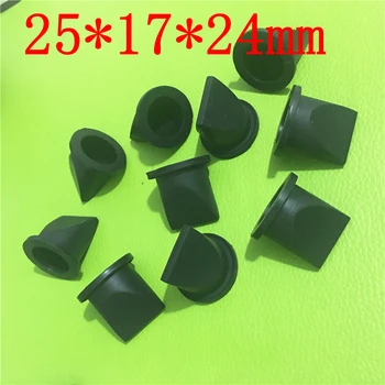

10 pcs Black Silicone Duckbill Valve One-way Check Valve 25.5 * 17* 24.5 MM for Liquid and Gas Backflow Prevent