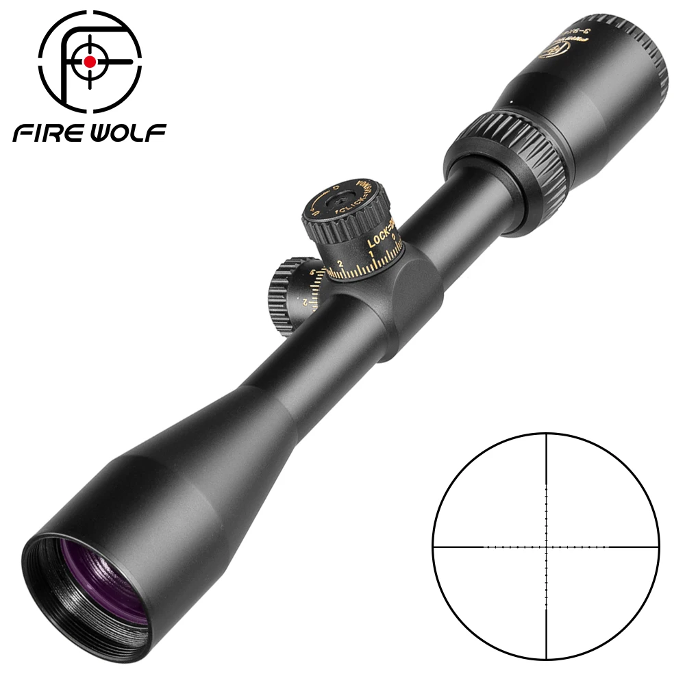Тактический оптический прицел Fire Wolf 3 9X40 Mil Dot с подсветкой для охоты