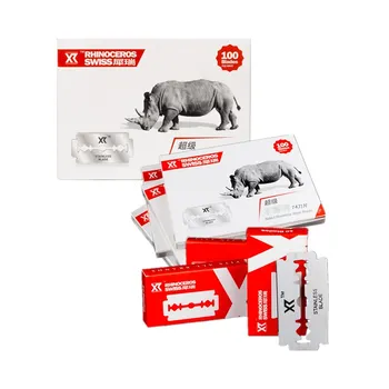 

100pcs Men High Quality Safety Double Shaver Private Care Stainless Steel Vintage Shaving Effective Deep Shaving Razor Blade