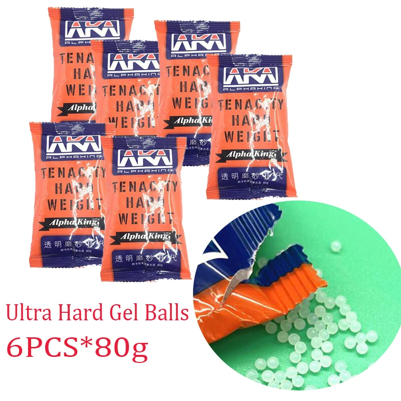 6PCS*80g Ultra Hard Gel Balls V2.5 toy gun hunting Gun Accessories