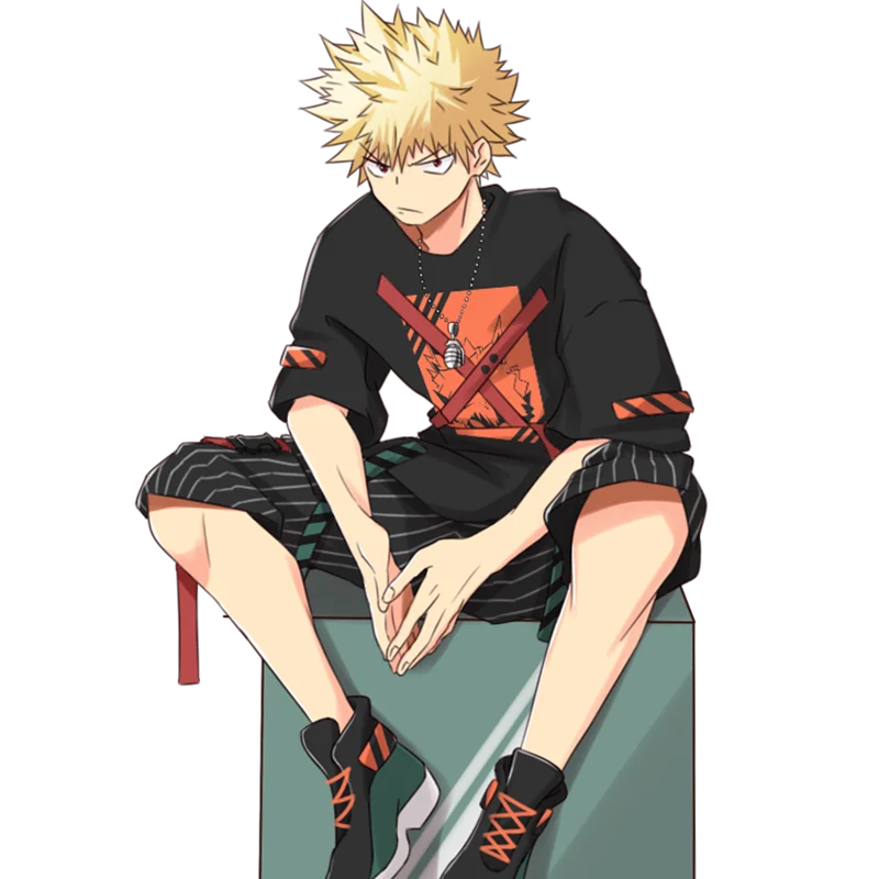 Аниме Boku No MY HERO Academy Bakugou Katsuki футболка и штаны летняя повседневная одежда унисекс уличная футболка костюм для косплея