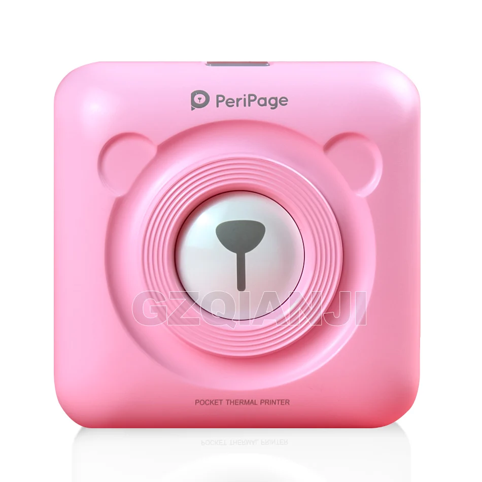 1 Pink Printer Карманный принтер для Android iOS, мобильный телефон, мини, Bluetooth, портативный, 58 мм, принтер для заметок, на день рождения, для девочек, пары, подарки, GZM5804, A6 - Цвет: 1 Pink Printer