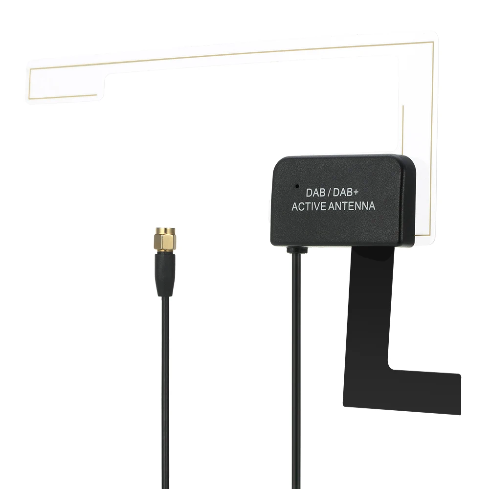 Автомобильная Радио Антенна цифровой DAB+ активная антенна SMA разъем универсальный