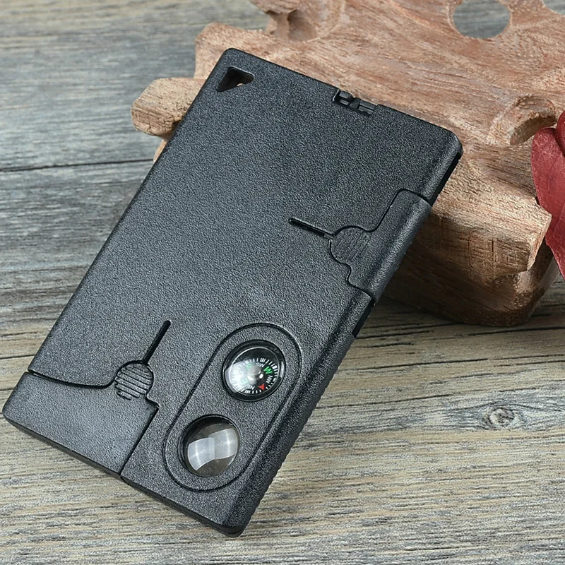 Cuchillo de tarjeta portátil y duradero, equipo táctico EDC, equipo de supervivencia para acampada al aire libre, multiherramientas de autodefensa, 10 en 1, envío directo